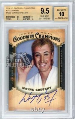 Wayne Gretzky 2014 Upper Deck Goodwin Autograph Card #A-WG BGS 9.5