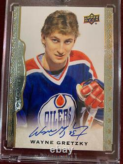 Wayne Gretzky 2014 Upper Deck Masterpieces On Card Auto Rangers Oilers