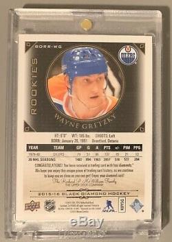 Wayne Gretzky 2015-16 Upper Deck Black Quad Diamond Relics Rookie Sp /99 Rare