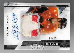 Wayne Gretzky 2015-16 Upper Deck Premier 8/25 Auto All-star Patch Logo