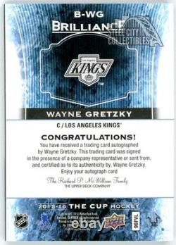 Wayne Gretzky 2015-16 Upper Deck The Cup Brilliance Autograph Card #B-WG