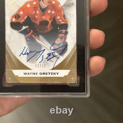 Wayne Gretzky 2015-16 Upper Deck The Cup GOLD SPECTRUM /12 ON CARD AUTO SGC 8.5