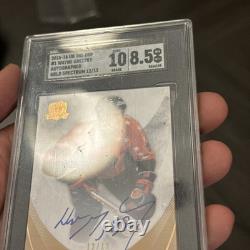 Wayne Gretzky 2015-16 Upper Deck The Cup GOLD SPECTRUM /12 ON CARD AUTO SGC 8.5