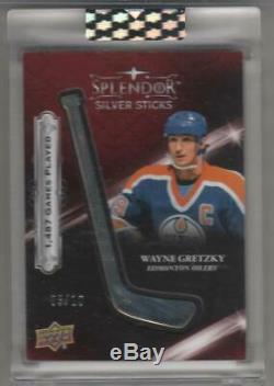 Wayne Gretzky 2017-18 Upper Deck Splendor Sterling Silver Stick Oilers 10 Made