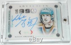 Wayne Gretzky 2017 Upper Deck Artifacts Autographed 21/27 On Card Auto