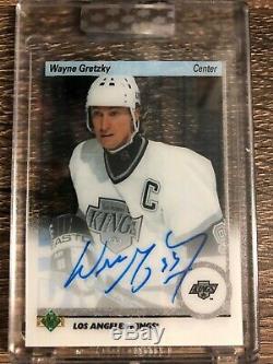Wayne Gretzky 2018-19 Clear Cut Tribute Auto 1990-91 Upper Deck Set 1250