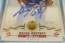 Wayne Gretzky 2018-19 Upper Deck Clear Cut UD Exclusive On Card Auto #ed 31/35