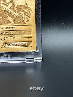 Wayne Gretzky 2018-19 Upper Deck Engrained Carved in Time #CT-1 Wood Card SSP