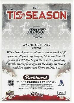 Wayne Gretzky 2018-19 Upper Deck Parkhurst Tis The Season Insert #ts-18 Rare Sp