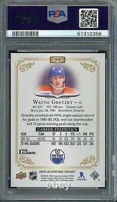 Wayne Gretzky 2019 Upper Deck Stature Hockey Card #99 Graded PSA 9