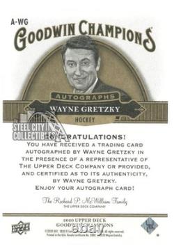 Wayne Gretzky 2020 Upper Deck Goodwin Champions Autograph Card #A-WG