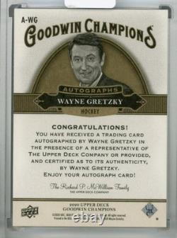Wayne Gretzky 2020 Upper Deck Goodwin Champions Hockey Autographs #A-WG