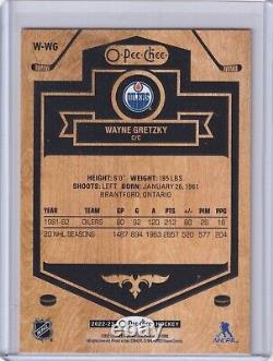 Wayne Gretzky 2022-23 Upper Deck O-Pee-Chee OPC Woodies SSP W-WG