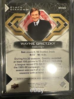 Wayne Gretzky 2023 Upper Deck Goodwin Champions Black Diamond Hockey #'d /100