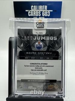 Wayne Gretzky 2025-26 Black Diamond Team Logo Jumbos Patch? Oilers