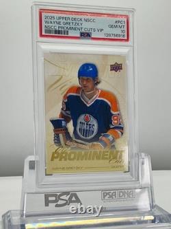 Wayne Gretzky 2025upper Deck Nscc Nscc Prominent Cuts Vip #pc1 Psa10! Lowpop
