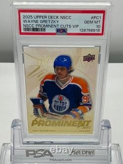 Wayne Gretzky 2025upper Deck Nscc Nscc Prominent Cuts Vip #pc1 Psa10! Lowpop