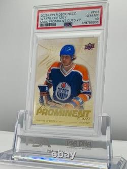 Wayne Gretzky 2025upper Deck Nscc Nscc Prominent Cuts Vip #pc1 Psa10! Lowpop
