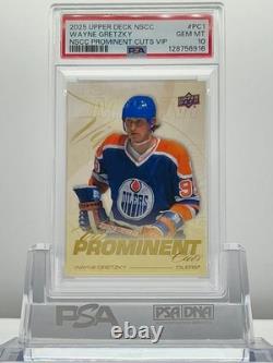 Wayne Gretzky 2025upper Deck Nscc Nscc Prominent Cuts Vip #pc1 Psa10! Lowpop