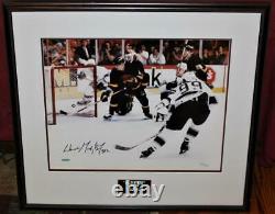 Wayne Gretzky 802 Record Breaking Goal Signed 16x20 Photo Upper Deck UDA COA