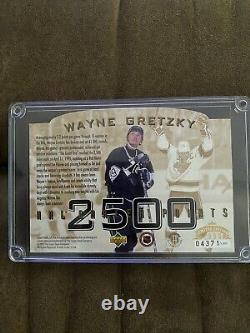 Wayne Gretzky 95 Upper Deck Authenticated Jumbo 2500 Pts 4371/500- Excellent-NM