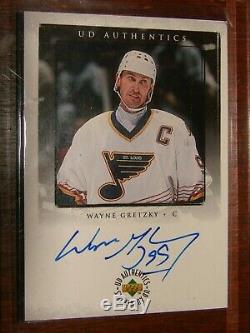 Wayne Gretzky 99-00 Upper Deck Authentics Auto /99 St Louis Blues Super Rare
