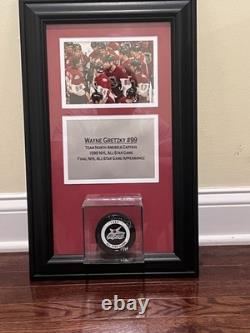 Wayne Gretzky'99 All Star Game LIMITED Autographed Framed Puck with Upper Deck