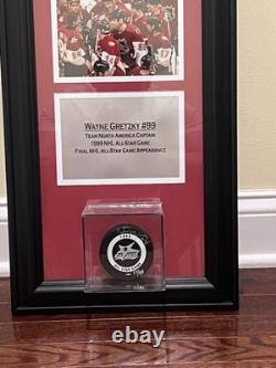 Wayne Gretzky'99 All Star Game LIMITED Autographed Framed Puck with Upper Deck