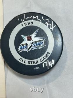Wayne Gretzky'99 All Star Game LIMITED Autographed Framed Puck with Upper Deck