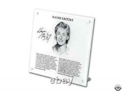 Wayne Gretzky 9'' x 9'' NHL Hockey Hall of Fame 1999 Replica Plaque Autographed