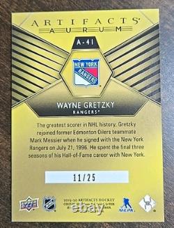 Wayne Gretzky Aurum Red #A-41 Numbered 11/25 2019-20 Upper Deck Artifacts NYR