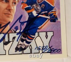 Wayne Gretzky Auto 1992-93 Hockey Heroes Checklist COA Hologram Upper Deck