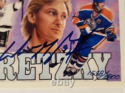 Wayne Gretzky Auto 1992-93 Hockey Heroes Checklist COA Hologram Upper Deck