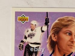 Wayne Gretzky Auto 1992-93 Hockey Heroes Checklist COA Hologram Upper Deck