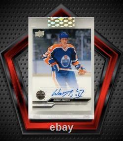 Wayne Gretzky Auto 2023-24 Upper Deck Clear Cut Hockey #CC-WG Oilers NHL