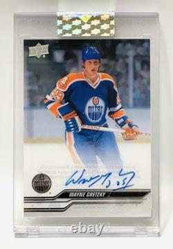 Wayne Gretzky Auto 2023-24 Upper Deck Clear Cut Hockey #CC-WG Oilers NHL
