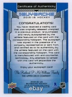 Wayne Gretzky Auto /4 Buyback 2015-16 Upper Deck Lustrous Greats Autograph Kings