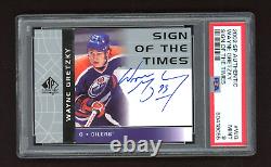 Wayne Gretzky Auto Card 2002 Upper Deck Sp Authentic Sign Of The Times Psa 9