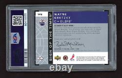 Wayne Gretzky Auto Card 2002 Upper Deck Sp Authentic Sign Of The Times Psa 9