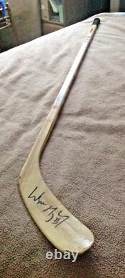 Wayne Gretzky Auto Hespeler Hockey Stick Redemption Pull Coa Upper Deck