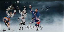 Wayne Gretzky Autographed 16 x 32 Through The Years Photograph Upper Deck