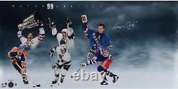 Wayne Gretzky Autographed 16 x 32 Through The Years Photograph Upper Deck