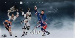 Wayne Gretzky Autographed 16 x 32 Through The Years Photograph Upper Deck
