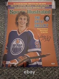 Wayne Gretzky Autographed 1981 Sports Illustrated 14.5 X 20 Cover Photo UDA NHL