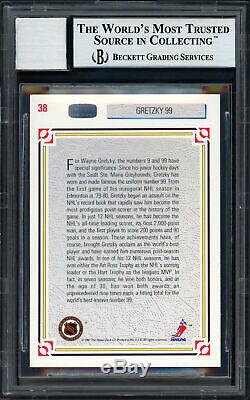 Wayne Gretzky Autographed 1991-92 Upper Deck Card Oilers Auto 10 BAS #10622113