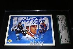 Wayne Gretzky Autographed 1992-93 Upper Deck #33 1500 Jsa Authenticated