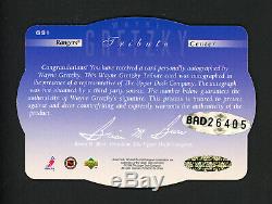 Wayne Gretzky Autographed 1996-97 Upper Dck SPx Tribute Card GS1 UDA BAD26405