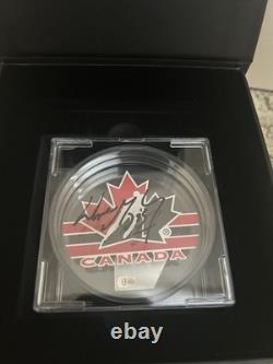 Wayne Gretzky Autographed Acrylic Team Canada Puck Certified By Upper Deck