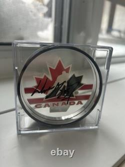 Wayne Gretzky Autographed Acrylic Team Canada Puck Certified By Upper Deck
