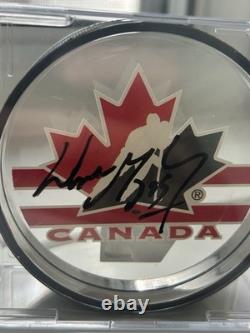 Wayne Gretzky Autographed Acrylic Team Canada Puck Certified By Upper Deck